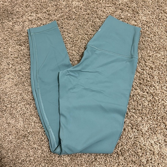 lululemon athletica Pants - Kind of a dusty light teal align 28” lulu leggings size 4